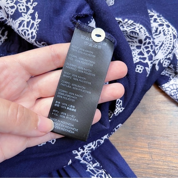 Faithfull • Yacht Romper playsuit navy blue Devani print bandana floral Anthro - Picture 10 of 16